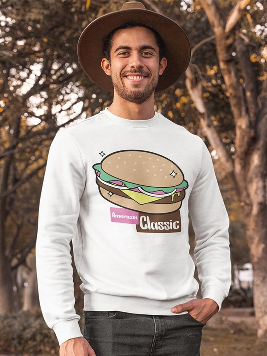 Burguer American Classic Sweatshirt Men's -GoatDeals Designs