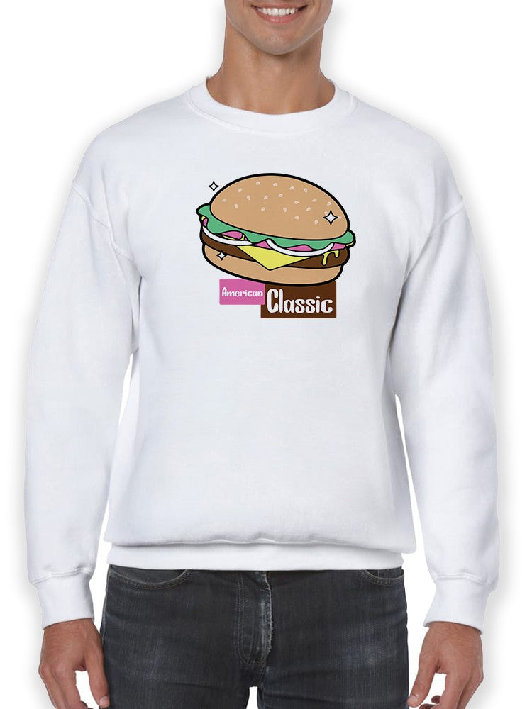 Burguer American Classic Sweatshirt Men's -GoatDeals Designs