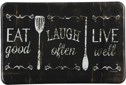 Eat Laugh Live Antifatigue Kitchen Mats