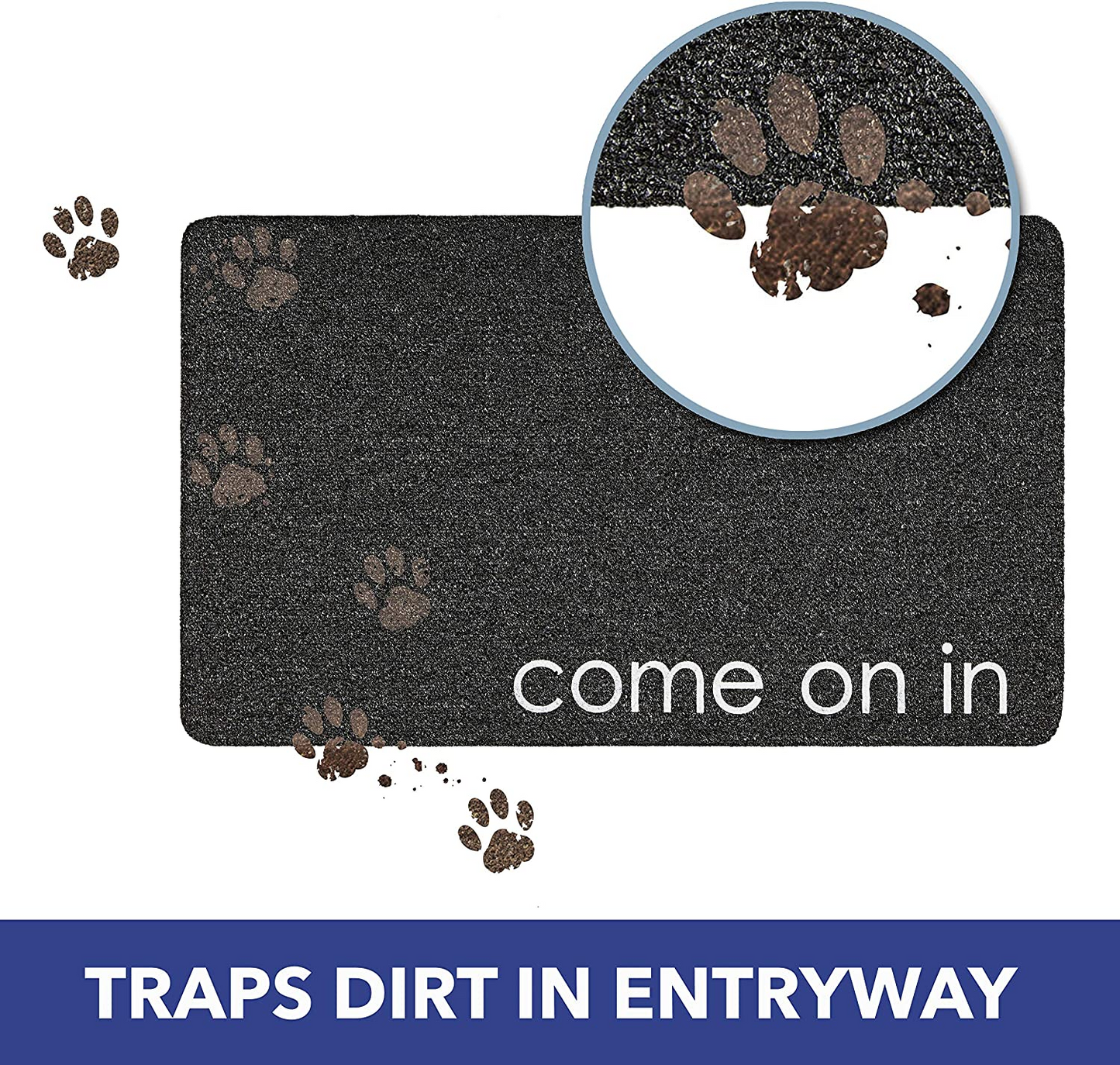 ''Home Sweet Home'' Outdoor Rubber Doormat 18" x 30"