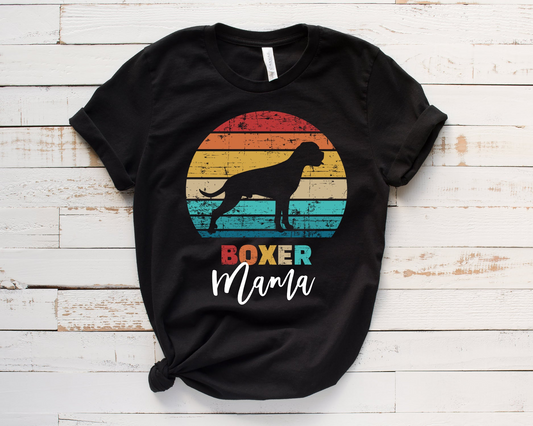 Boxer Mama Vintage Rainbow Tee