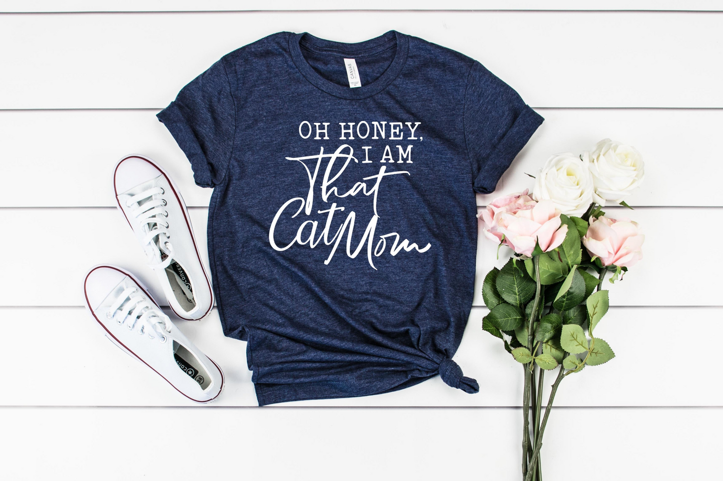 Oh Honey, I Am That Cat Mom Tee Says It Purrrfectly!