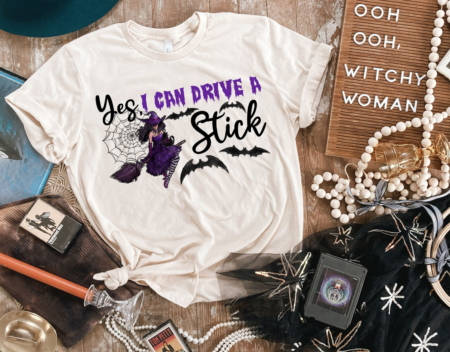 Yes, I Can Drive A Stick Witch Shirt