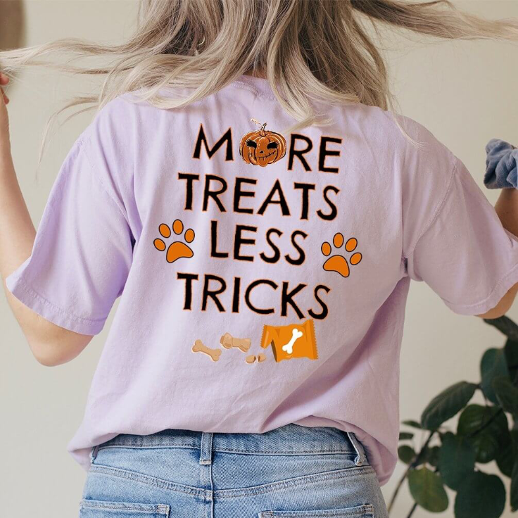 More Treats Less Tricks Halloween T-Shirt