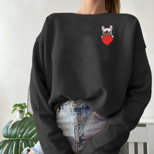 French Bulldog Embroidered Sweatshirt