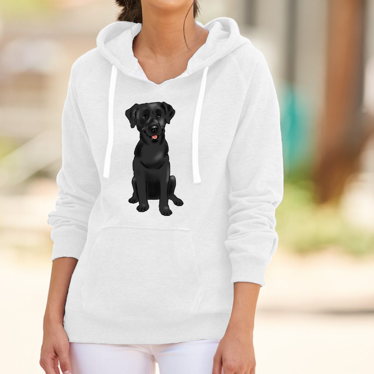 Choose your cartoon breed White Hooded Sweatshirt