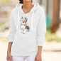 Choose your cartoon breed White Hooded Sweatshirt