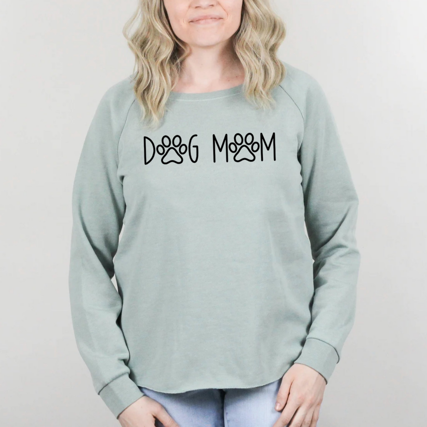 Dog Mom Paw Outline Sweatshirt