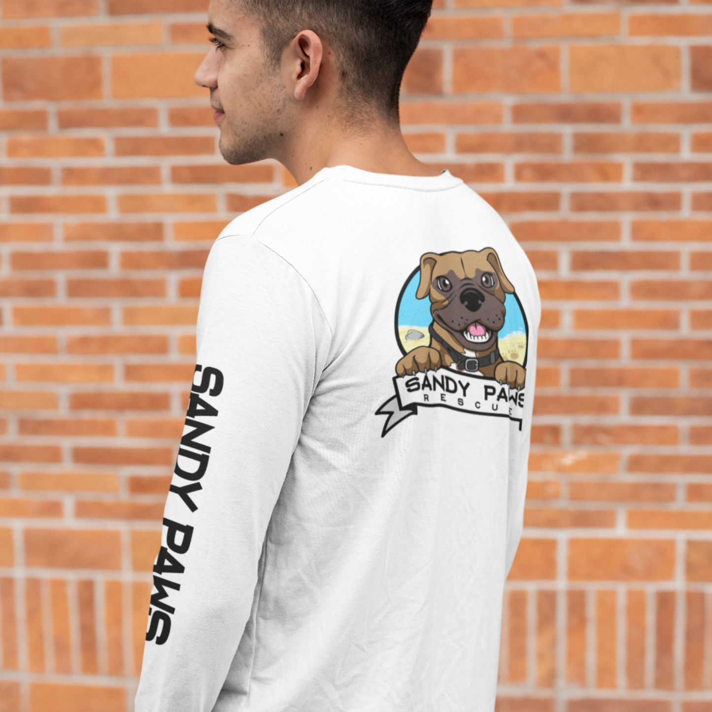 Sandy Paws Logo Long Sleeve